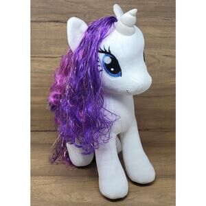 16" My Little Pony TY Sparkle Rarity Plush Stuffed Hasbro 2016 Pre-Loved